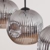 Ripoll Hanglamp, Kogellampje, Hanglamp Rookkleurig, 3-lichts