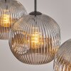 Ripoll Hanglamp, Kogellampje, Hanglamp Rookkleurig, 3-lichts
