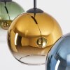 Koyoto Hanglamp, Kogellampje, Hanglamp Blauw, Goud, Groen, Duidelijk, 3-lichts