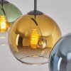 Koyoto Hanglamp, Kogellampje, Hanglamp Blauw, Goud, Groen, Duidelijk, 3-lichts