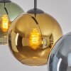 Koyoto Hanglamp, Kogellampje, Hanglamp Blauw, Goud, Groen, 3-lichts