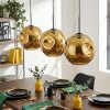 Ripoll Hanglamp, Kogellampje, Hanglamp Goud, 3-lichts