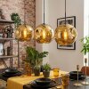 Ripoll Hanglamp, Kogellampje, Hanglamp Goud, 3-lichts
