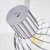 Barakaldo Plafondlamp Chroom, Wit, 2-lichts