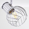 Barakaldo Plafondlamp Chroom, Wit, 2-lichts