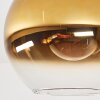 Koyoto Plafondlamp, Kogellampje 30 cm Goud, Duidelijk, 1-licht