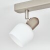Sivol Plafondlamp, Plafondspot Nikkel mat, Zandkleurig, 3-lichts