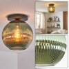 Koyoto Plafondlamp, Kogellampje 30 cm Groen, 1-licht