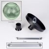 Koyoto Plafondlamp, Kogellampje 30 cm Groen, 1-licht