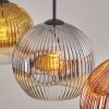 Ripoll Hanglamp, Kogellampje, Hanglamp Chroom, Goud, Duidelijk, Koperkleurig, Rookkleurig, 3-lichts