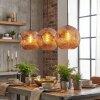 Ripoll Hanglamp, Kogellampje, Hanglamp Koperkleurig, 3-lichts