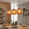 Ripoll Hanglamp, Kogellampje, Hanglamp Koperkleurig, 3-lichts