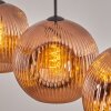 Ripoll Hanglamp, Kogellampje, Hanglamp Koperkleurig, 3-lichts