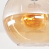Koyoto Plafondlamp, Kogellampje 30 cm Amber, 1-licht