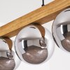 Gastor Hanglamp, Kogellampje, Hanglamp Natuurlijke kleuren, Zwart, 4-lichts