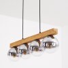 Gastor Hanglamp, Kogellampje, Hanglamp Natuurlijke kleuren, Zwart, 4-lichts