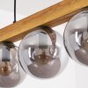 Gastor Hanglamp, Kogellampje, Hanglamp Natuurlijke kleuren, Zwart, 5-lichts