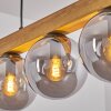 Gastor Hanglamp, Kogellampje, Hanglamp Natuurlijke kleuren, Zwart, 5-lichts