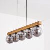 Gastor Hanglamp, Kogellampje, Hanglamp Natuurlijke kleuren, Zwart, 5-lichts