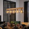 Gastor Hanglamp, Kogellampje, Hanglamp Natuurlijke kleuren, Zwart, 5-lichts