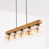 Gastor Hanglamp, Kogellampje, Hanglamp Natuurlijke kleuren, Zwart, 5-lichts