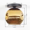 Ripoll Plafondlamp, Kogellampje Goud, 1-licht