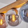 Gastor Hanglamp, Kogellampje, Hanglamp Natuurlijke kleuren, Zwart, 4-lichts