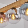 Gastor Hanglamp, Kogellampje, Hanglamp Natuurlijke kleuren, Zwart, 4-lichts