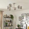 Gastor Plafondlamp, Kogellampje Zandkleurig, 6-lichts