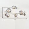 Gastor Plafondlamp, Kogellampje Zandkleurig, 6-lichts