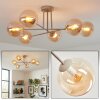 Gastor Plafondlamp, Kogellampje 80 cm Zandkleurig, 6-lichts