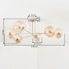 Gastor Plafondlamp, Kogellampje Zandkleurig, 6-lichts