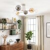 Gastor Plafondlamp, Kogellampje Zandkleurig, 6-lichts
