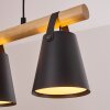 Andian Hanglamp, Hanglamp Natuurlijke kleuren, Zwart, 3-lichts