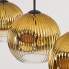 Ripoll Hanglamp, Kogellampje, Hanglamp Goud, Duidelijk, 3-lichts