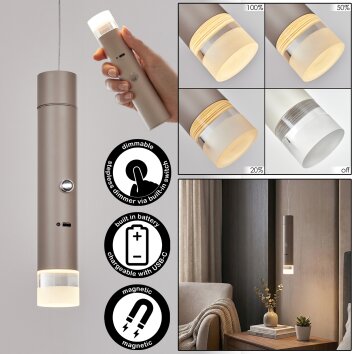 Molten Hanglamp, Hanglamp LED Zandkleurig, 1-licht