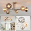 Gastor Plafondlamp, Kogellampje 80 cm Zandkleurig, 6-lichts