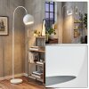Flisa Staande lamp Chroom, Wit, 1-licht