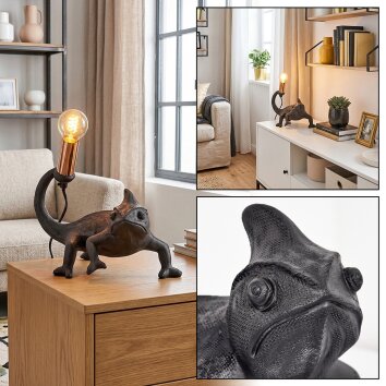 Lyrion Tafellamp Goud, Zwart, 1-licht