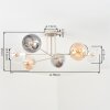 Koyoto Plafondlamp, Kogellampje 78 cm Zandkleurig, 6-lichts
