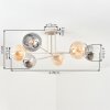 Koyoto Plafondlamp, Kogellampje 78 cm Zandkleurig, 6-lichts