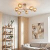 Koyoto Plafondlamp, Kogellampje 78 cm Zandkleurig, 6-lichts