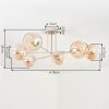 Koyoto Plafondlamp, Kogellampje 78 cm Zandkleurig, 6-lichts