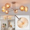 Koyoto Plafondlamp, Kogellampje 78 cm Zandkleurig, 6-lichts