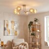 Koyoto Plafondlamp, Kogellampje 78 cm Zandkleurig, 6-lichts