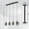 Mador Hanglamp, Hanglamp Zwart, 4-lichts