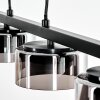 Folar Hanglamp, Hanglamp LED Zwart, 4-lichts