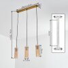 Velune Hanglamp, Hanglamp Goud, 3-lichts
