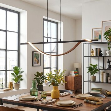 Solir Hanglamp, Hanglamp LED Zwart, 1-licht