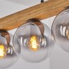 Gastor Hanglamp, Kogellampje, Hanglamp Natuurlijke kleuren, Zwart, 4-lichts